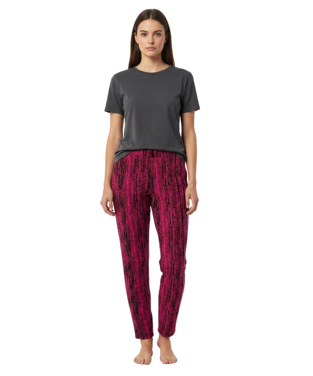 ZARA Fuchsia Textured Pants