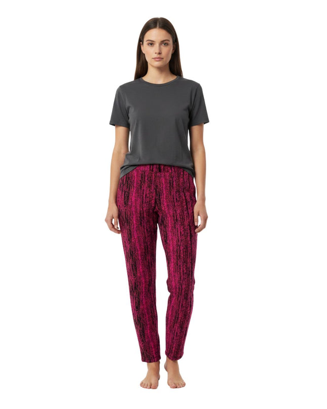 ZARA Fuchsia Textured Pants