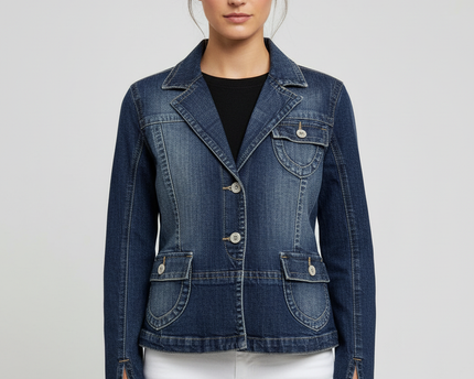 Portmans Blue Denim Blazer Style Jacket