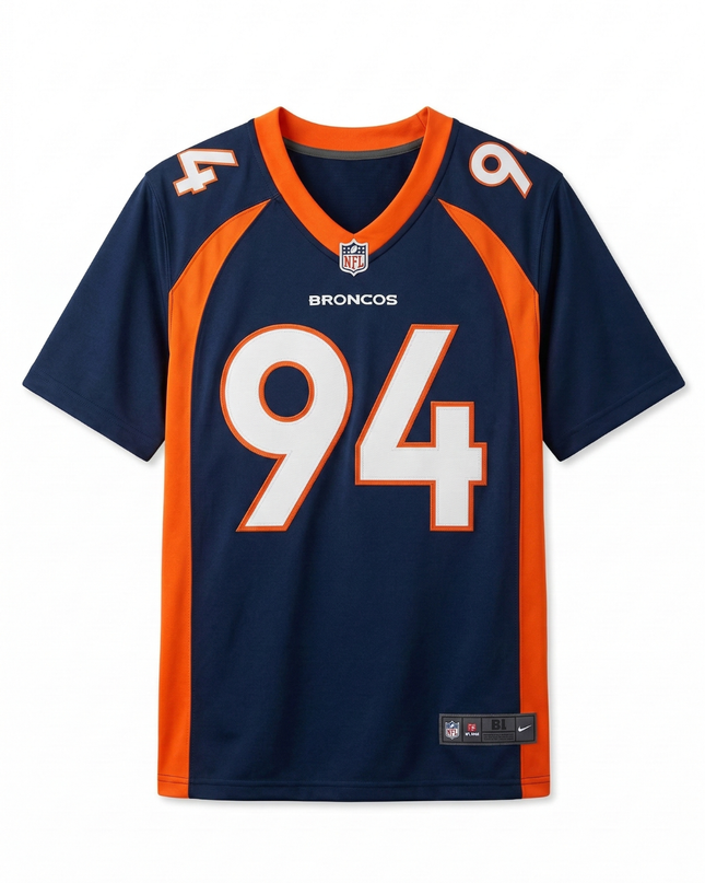 NFL PRO LINE Navy Blue Denver Broncos 94 Sports Jersey