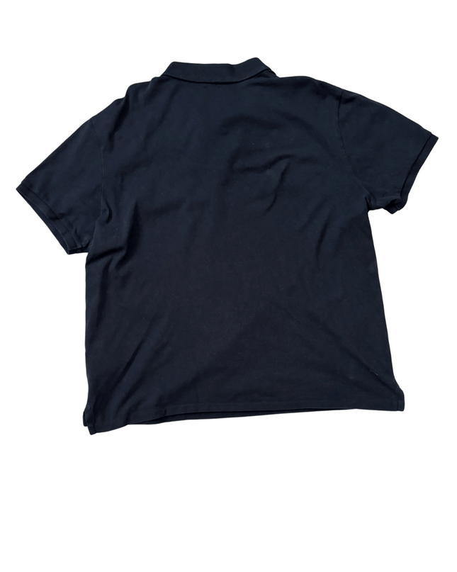 Ralph Lauren Polo Custom Slim Fit Black Heritage Pique Shirt - L