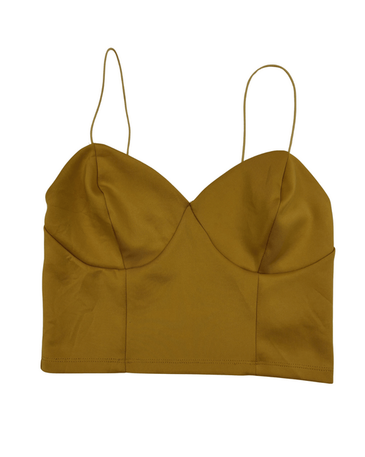 New Look Mustard Chiffon Cami Top - XS
