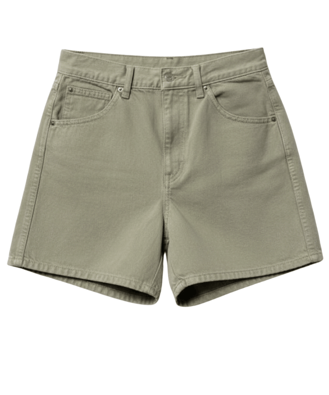 Uniqlo Christophe Lemaire High Rise in Olive Green Denim Shorts
