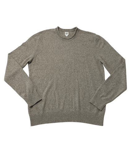 GAP Beige Merino Wool Blend Crewneck Sweater