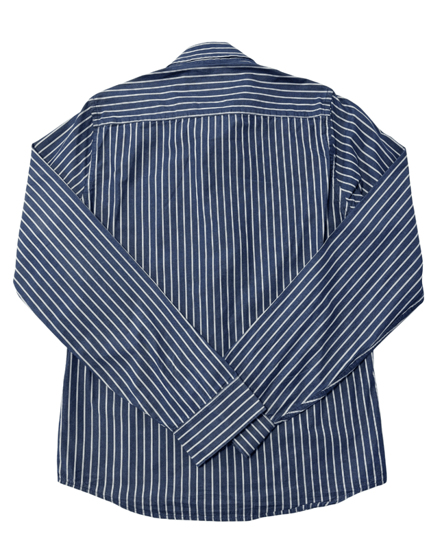 Hollister California Navy Blue Vertical Stripe Shirt
