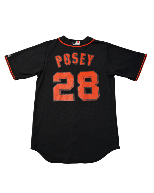 Majestic Black San Francisco Giants Buster Posey #28 Baseball Jersey