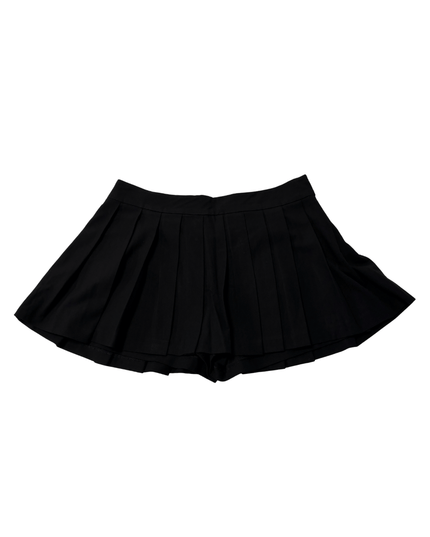 Zara Pleated in Black Mini Skort