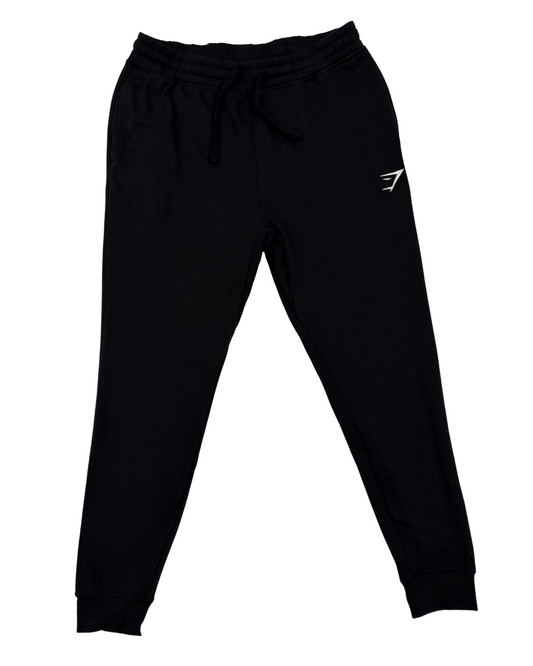 Gymshark Athletic Fit Black Joggers - S | Waist: 30"