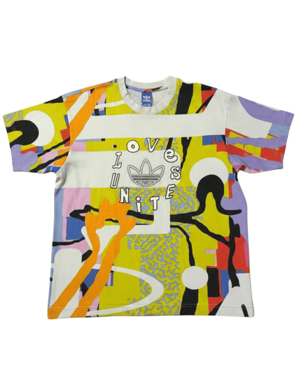 Adidas Originals “Love Unites” Multicolor Graphic T-Shirt