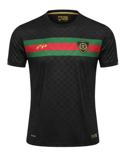 Força Portugal Black Performance Training Jersey