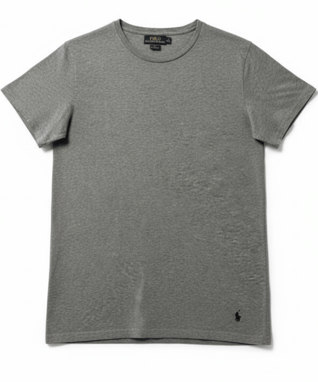Ralph Lauren Heather Grey Stretch Crewneck T-Shirt