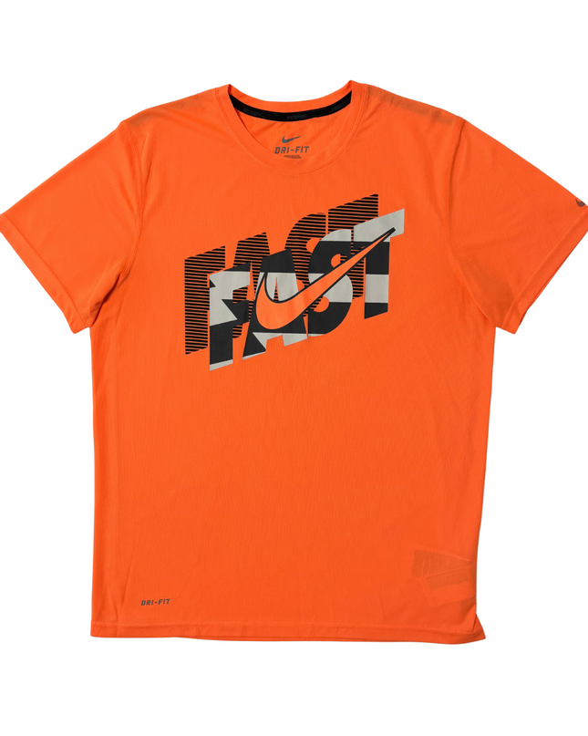 Nike Dri-FIT FAST Neon Orange Running T-Shirt