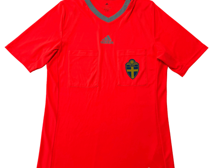 Adidas Sweden National Football Team 2022 Referee Red Jersey