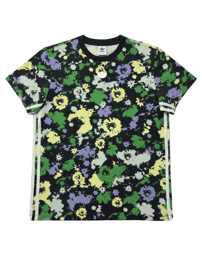 Adidas Originals Multicolor Floral Trefoil Cotton T-Shirt