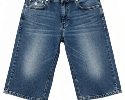 G-Star Raw Blue Distressed Jorts Denim Shorts