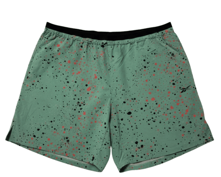Reebok Epic Lightweight Printed Training Splatter Mint Green Sports Shorts