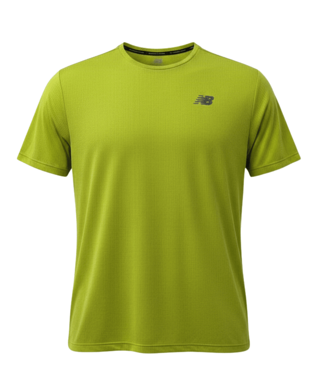 New Balance Sportswear Fit Lime Green Running T-Shirt