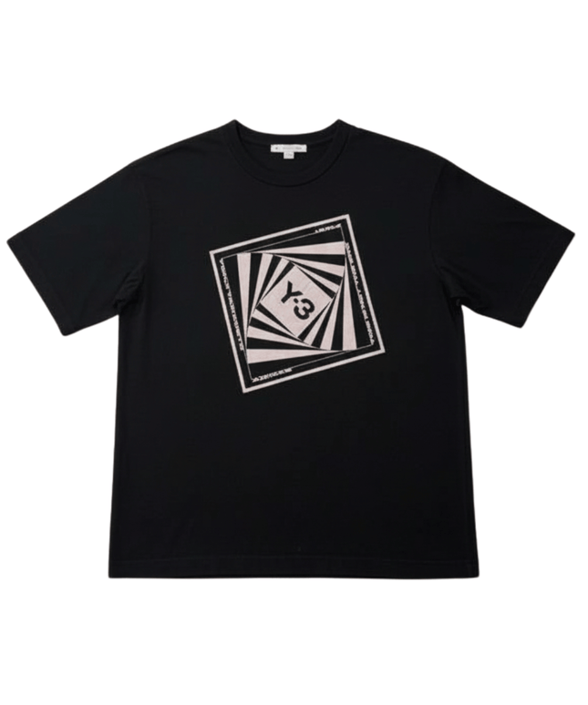 Y-3 Adidas Yohji Yamamoto FW21 Black 'This Is Not The End' Graphic T-Shirt