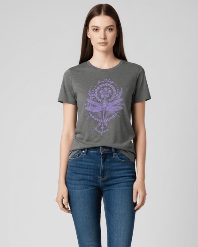 Gildan Jim Thorpe Pennsylvania Dragonfly Graphic Grey T-Shirt
