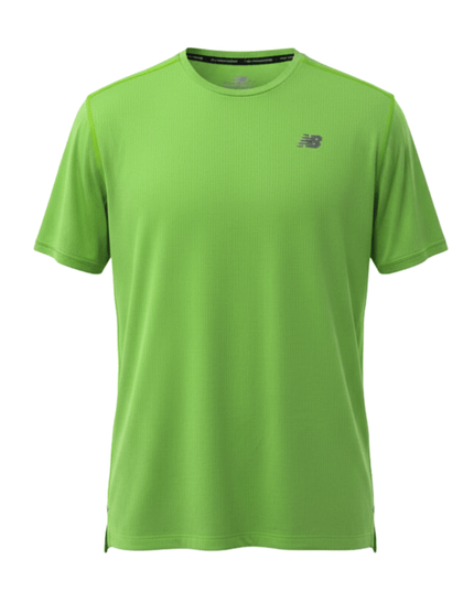 New Balance Running Performance Neon Green Sports T-Shirt