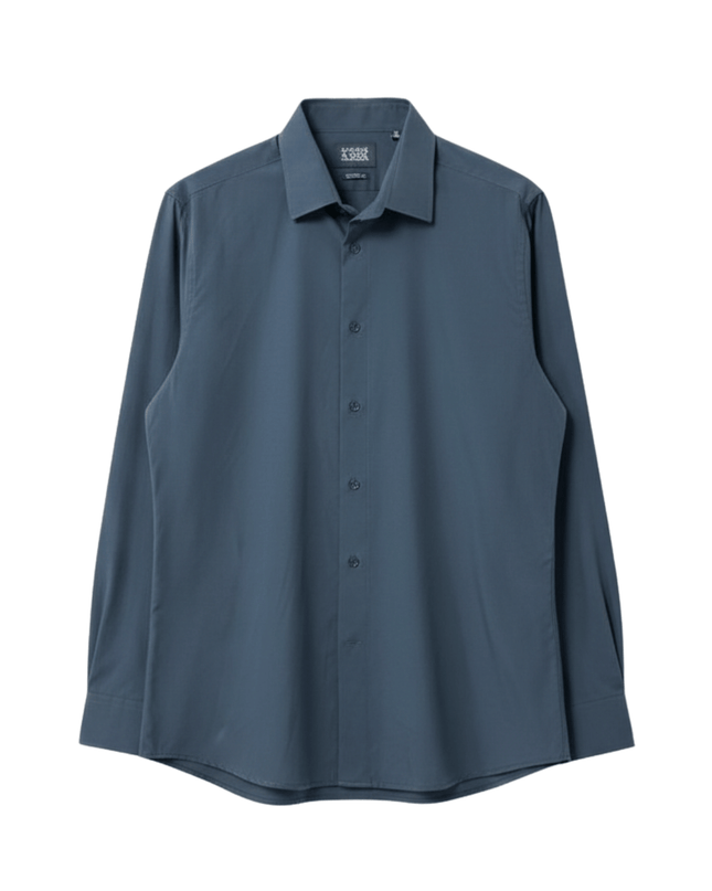 Scotch & Soda Modern Fit Dress Shirt Navy Blue Shirt