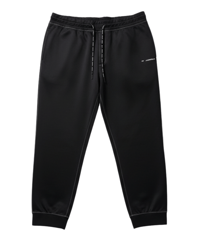 Karl Lagerfeld Contrast Stitch Black Joggers Trouser