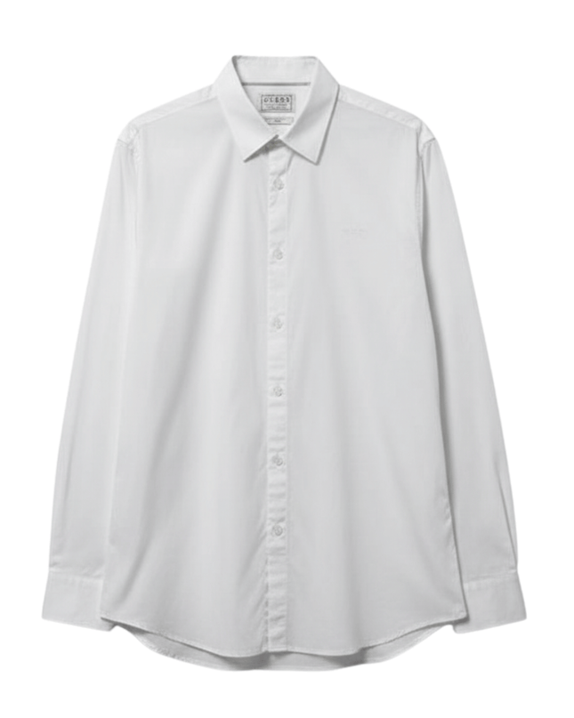 Guess Slim Fit Classic White Dress Shirt
