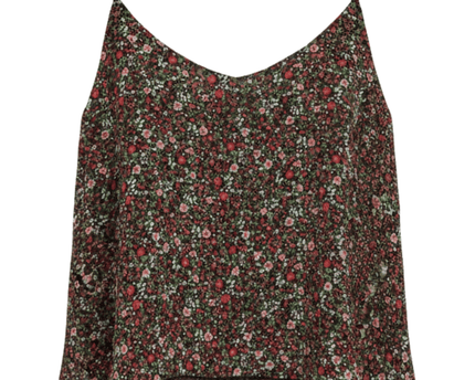 Active Floral Spaghetti Strap Cami Top