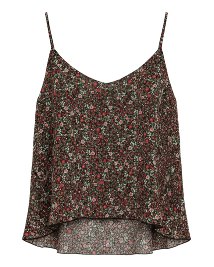 Active Floral Spaghetti Strap Cami Top