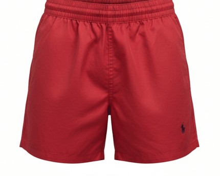 Ralph Lauren Red Classic with Mesh Lining Swim Shorts