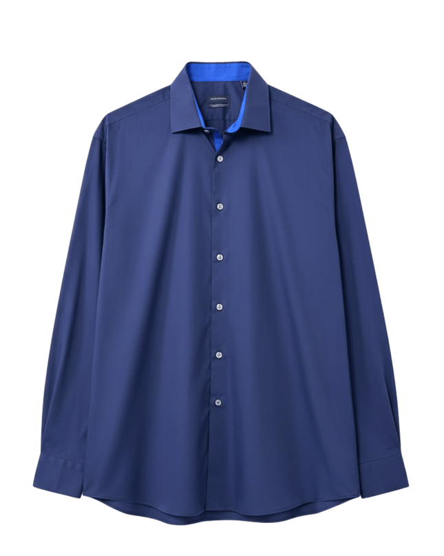 Van Heusen Regular Fit Stretch Navy Dress Shirt