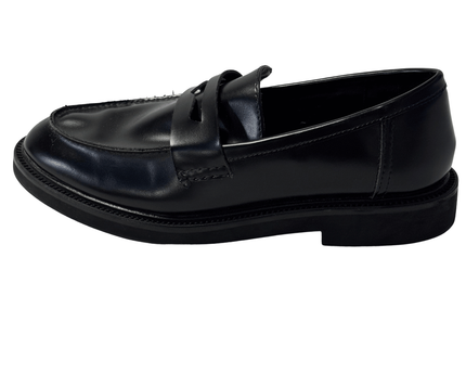 H&M Classic Faux Leather Penny Loafers | Black