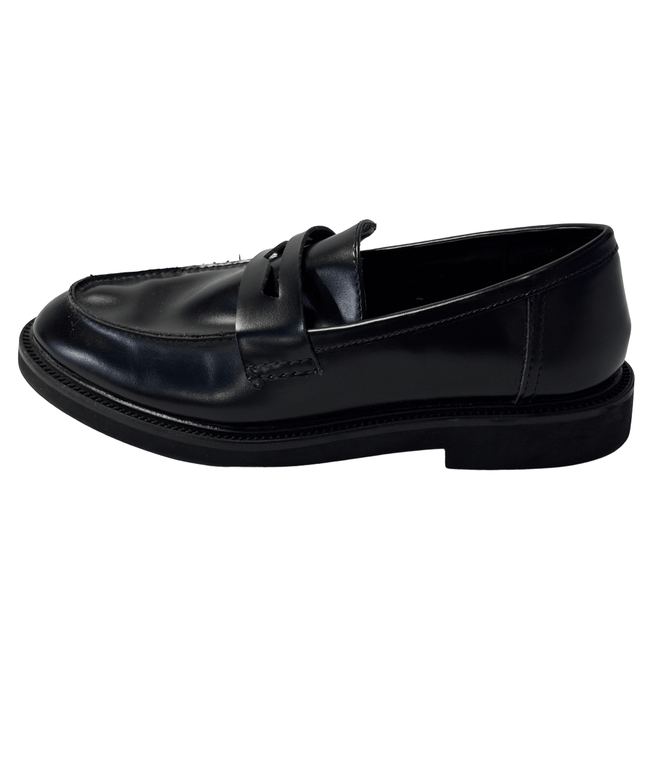 H&M Classic Faux Leather Penny Loafers | Black