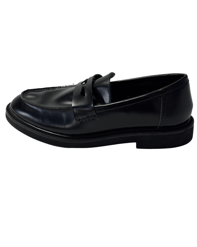 H&M Classic Faux Leather Penny Loafers | Black
