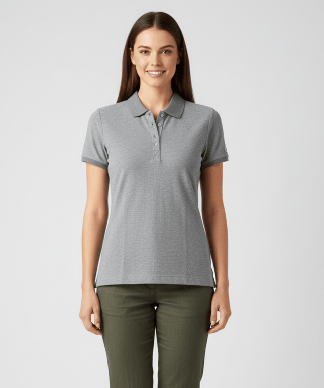 Champion Heather Grey Slim Fit Short Sleeve Polo Shirt