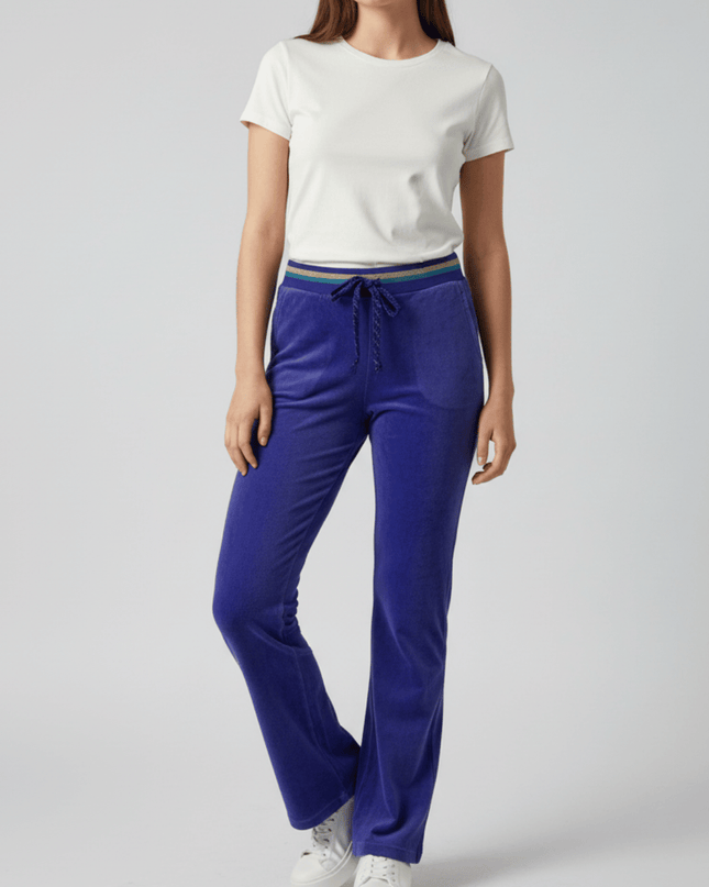 Juicy Couture Royal Blue Velour Heart Logo Track Pants