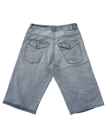 DZ09 Light Wash Distressed Carpenter Denim Shorts