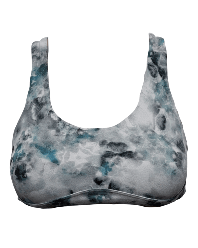 Lululemon Energy Criss Cross Back Abstract Print Sports Top