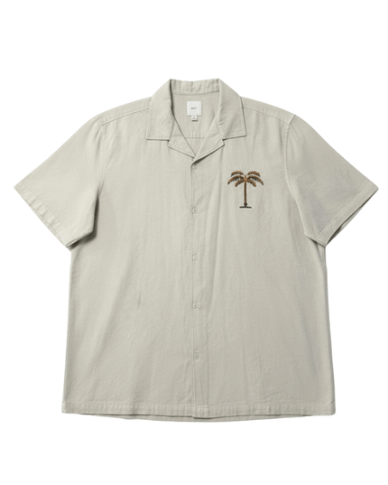 NEXT Textured Palm Tree Embroidered Short Sleeve Shirt