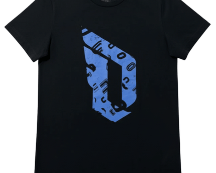 Adidas Damian Lillard Black & Blue Climalite Performance T-Shirt