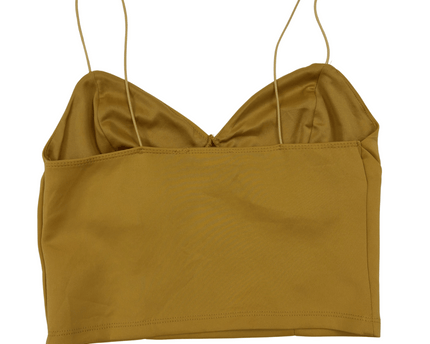 New Look Mustard Chiffon Cami Top - XS
