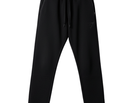 Gymshark Black Tapered Fit with Ankle Zips Joggers