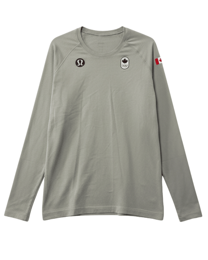 Lululemon Team Canada Olympic Swiftly Grey Tech Long Sleeve Shirt