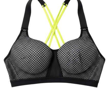 Victoria's Secret VSX Sport Neon Mesh Strappy Back Sports Top
