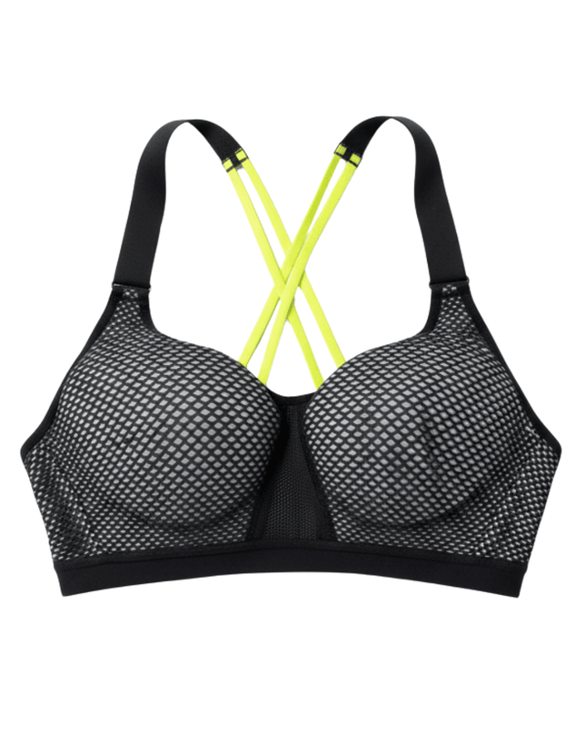 Victoria's Secret VSX Sport Neon Mesh Strappy Back Sports Top