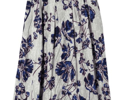Warehouse Floral Print Pleated Midi Skirt