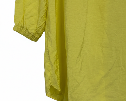 DeFacto Yellow Quarter-Zip Long Sleeve Tunic Dress
