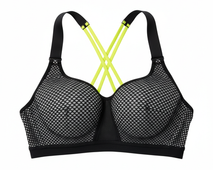 Victoria's Secret VSX Sport Neon Mesh Strappy Back Sports Top