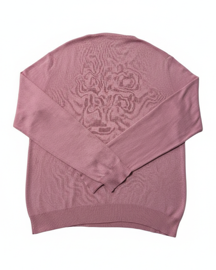Ralph Lauren Pink V-Neck Pima Cotton Sweater