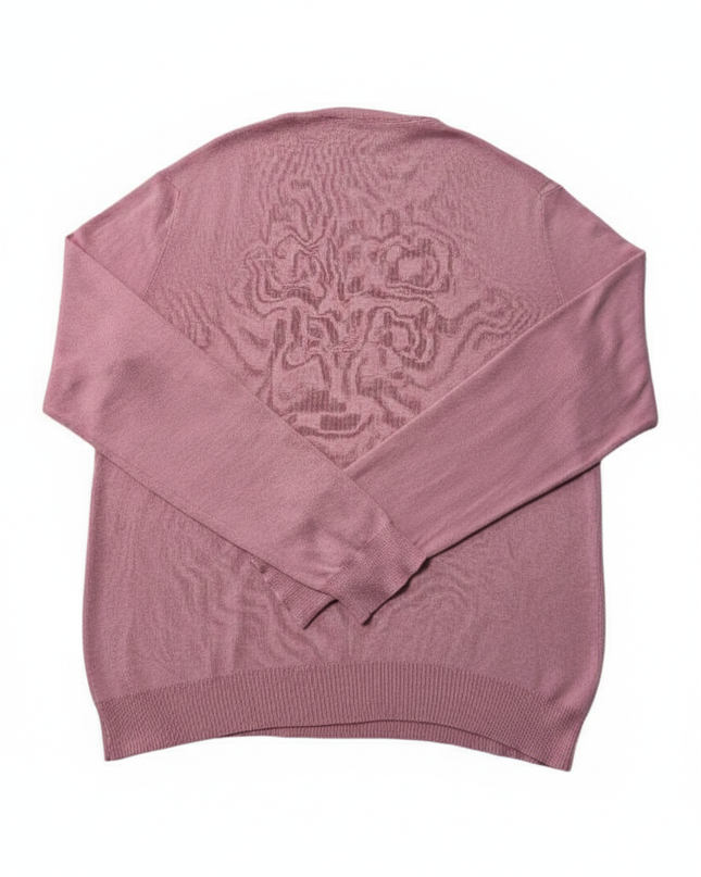 Ralph Lauren Pink V-Neck Pima Cotton Sweater